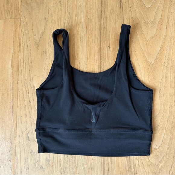 NIKE Yoga Luxe Crop Top Long-Line Light-Support Non-Padded Sports Bra - Picture 5 of 6
